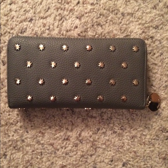 ❌SOLD❌ Deux Lux grey studded wallet