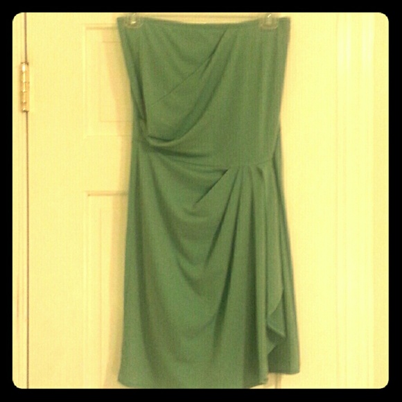Strapless spandex dress