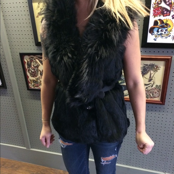 Beautiful and warm fox fur vest