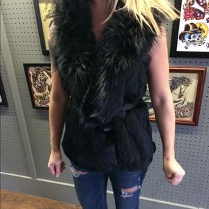 Beautiful and warm fox fur vest