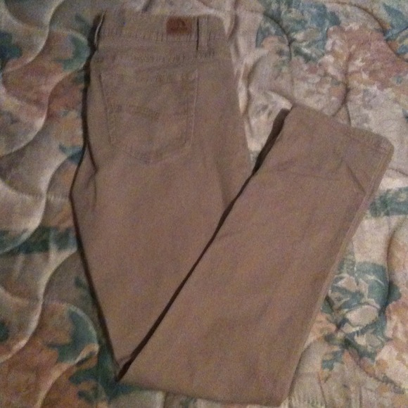 Tan skinny jeans