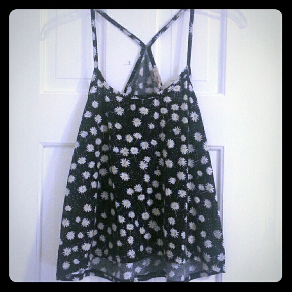 Daisy print racerback tank