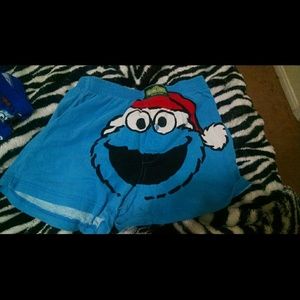 Cookie monster short pajamas