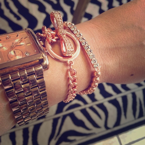 Jewelry - Set Of 2 Rose Gold Bracelets