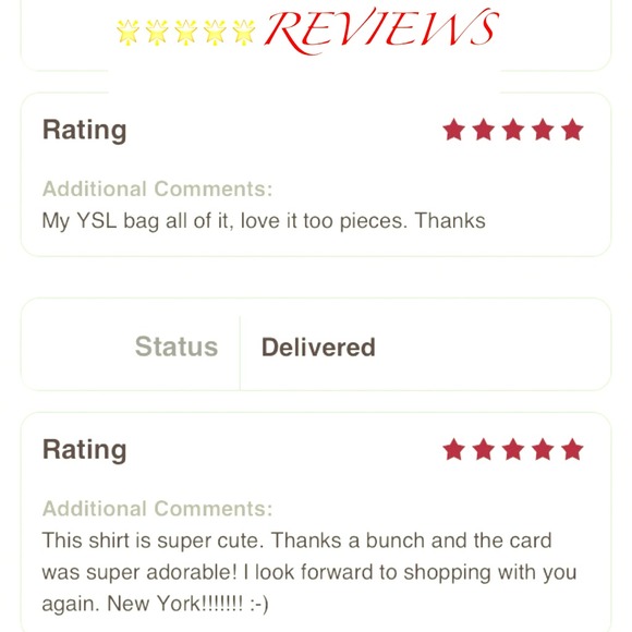 5 STAR REVIEWS- SATISFACTION GUARANTEED 🌟🌟🌟🌟🌟