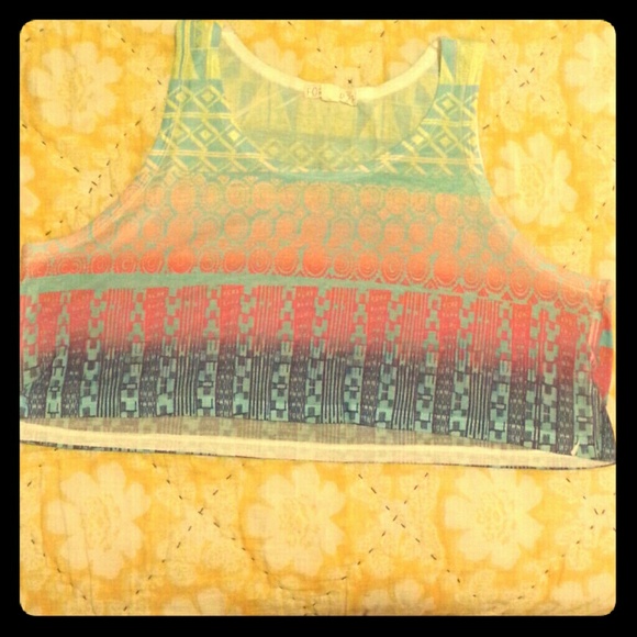 Rainbow crop top