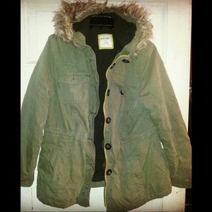 army green parka