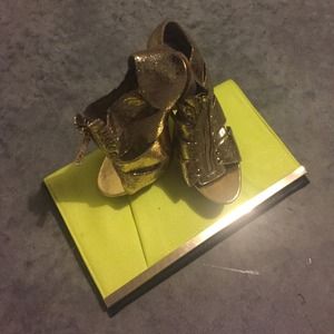 Gold heels