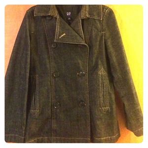 Denim gap pea coat
