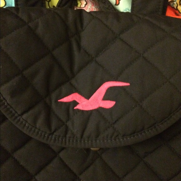 Quilted Hollister book bag/back pack
