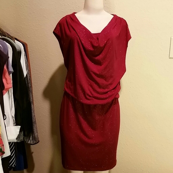 50%OFF EVERYTHING!!  Sparkling Maroon Dress