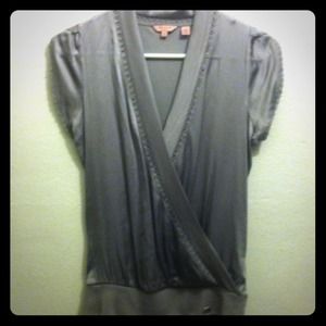 TED BAKER metallic silk top