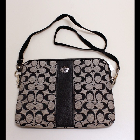NEW Coach Signature Stripe Tablet case