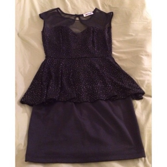 Black Peplum Dress
