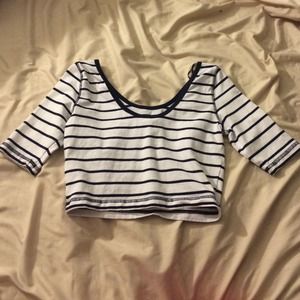 Striped crop top