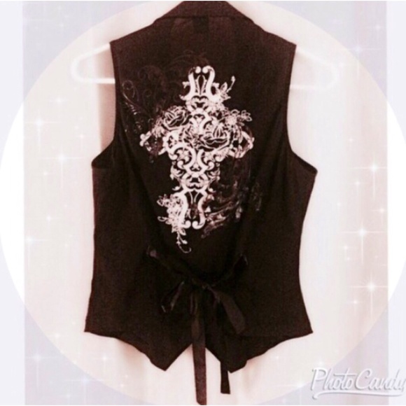 ⚡️SOLD⚡️Sheer back cross design vest - Picture 4 of 4