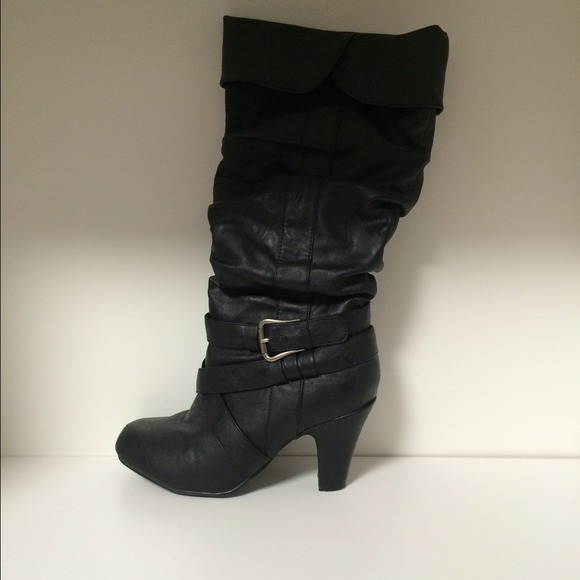 Heeled Black Boot