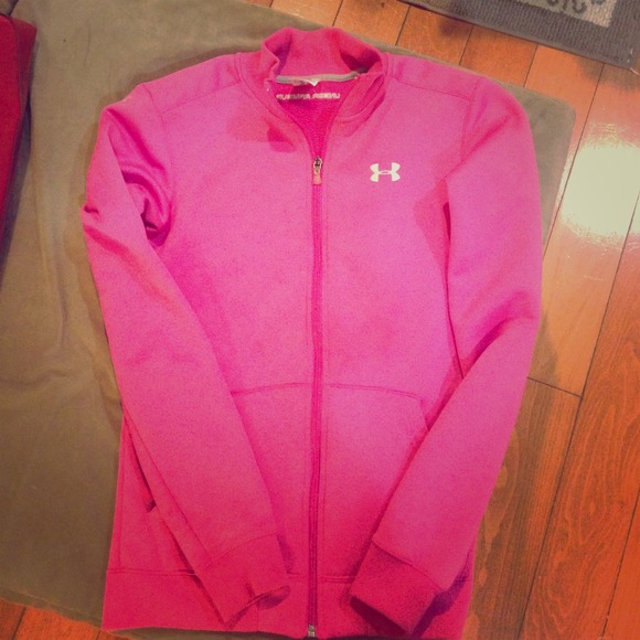 Under Armour pink zip-up
