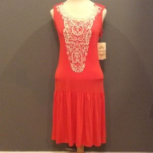NWT Sangria orange dress.