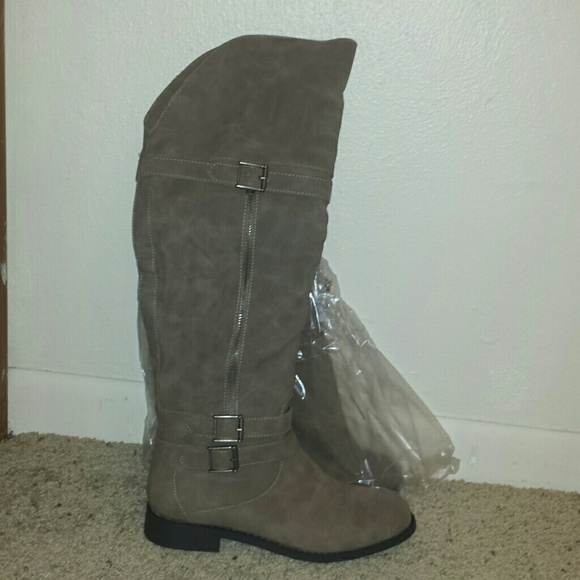 (ON HOLD) Over the Knee Stone Colored Riding Boots