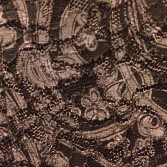 Small black and grey strapless mini dress - Picture 3 of 4