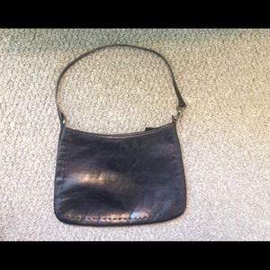 Banana Republic black leather evening purse