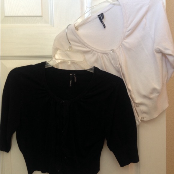 TWO short cardigans