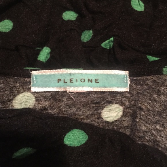 Plieone Polka Dot Batwing Shirt M - Picture 4 of 4