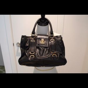 Marc Jacobs black leather satchel