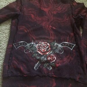 Sinful hoodie XL rhinestones
