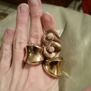 Rose gold & gold plated & rose gold lily ring 9