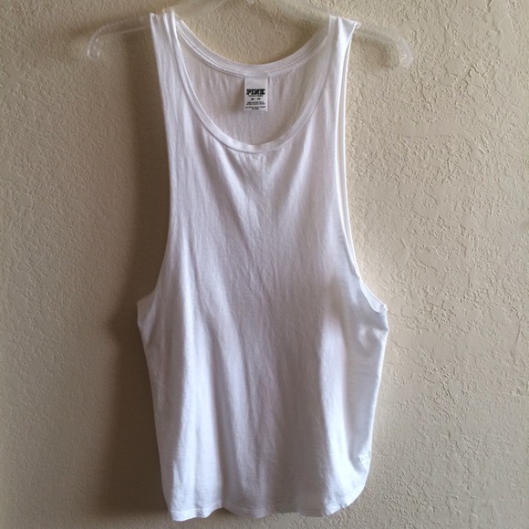 plain white muscle tee