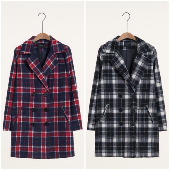 👗Longline Plaid Peacoat!London Style Super Warm💋 - Picture 3 of 4