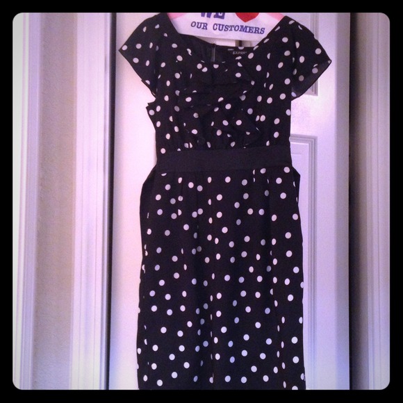 Black and White Polka Dot Dress