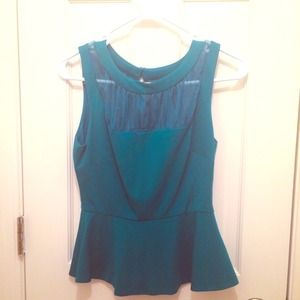 Bebe peplum top