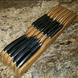 SOLD - Wooden Knife Block