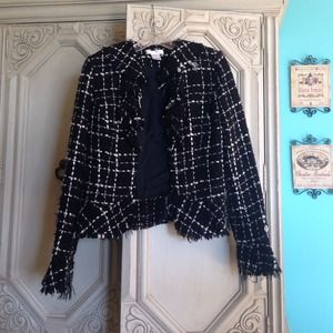 WHBM Black & White Blazer/Jacket Size 6