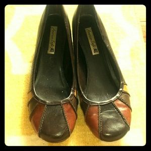 SALE! Multi colored low wedge flats