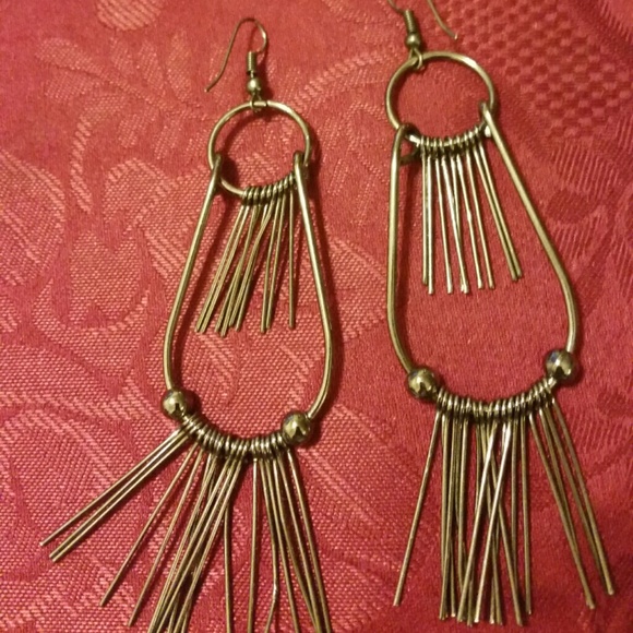 Pewter color Double dangle earrings from Torrid - Picture 2 of 2