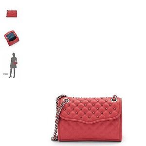 SOLD Rebecca Minkoff quilted studded leather