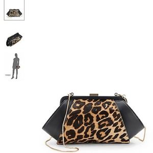 💛Zac Posen Calf Hair & Leather Clutch w/ dust bag