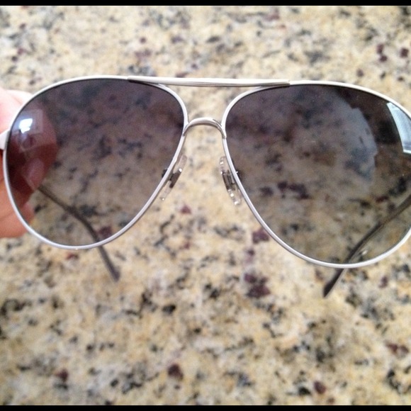 Lucky Brand White Aviators