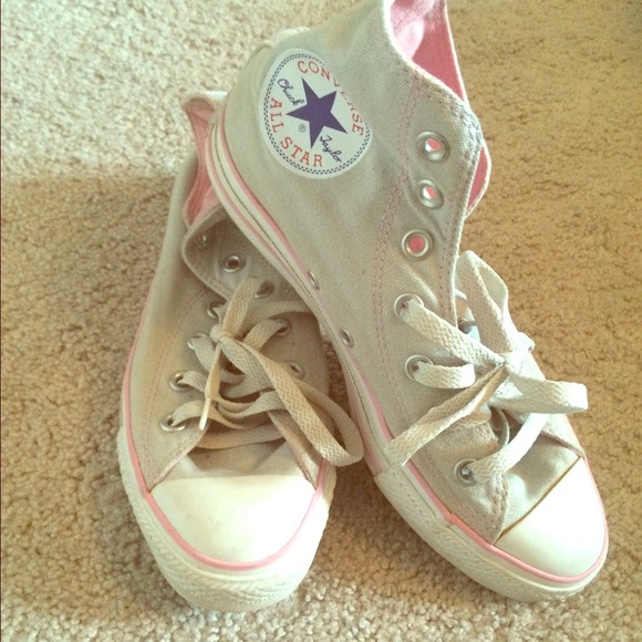 Pink & Gray Chuck Taylor's