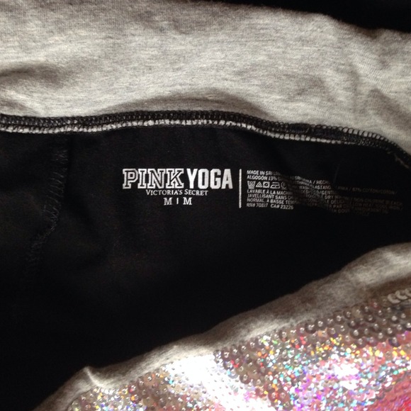 SOLD PINK sequin yogas - Picture 4 of 4