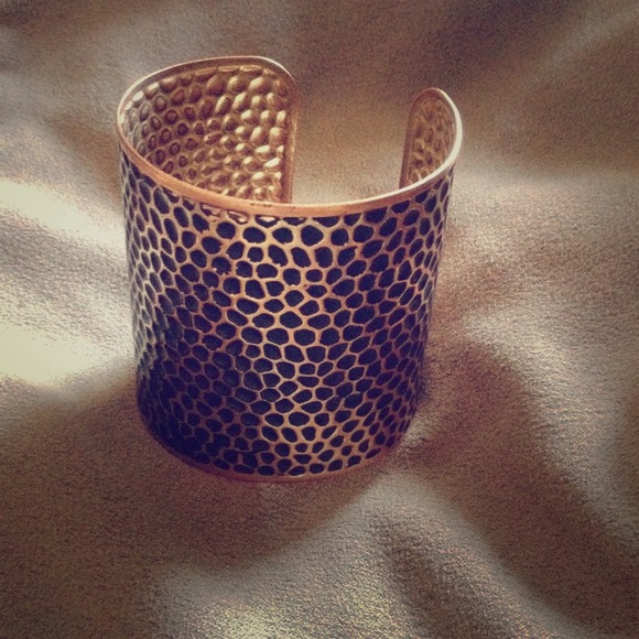 Black and Copper Cuff Bracelet