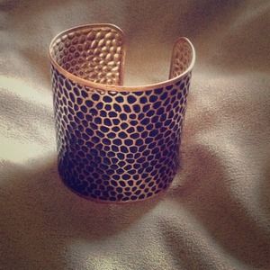 Black and Copper Cuff Bracelet