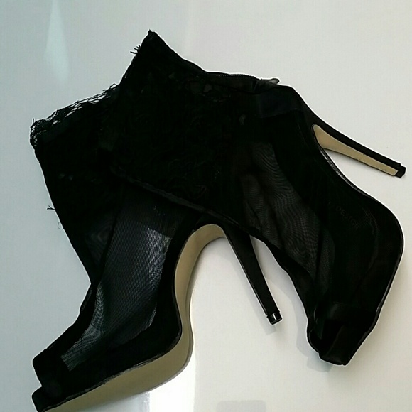 NWOT. Sexy lace sheer booties