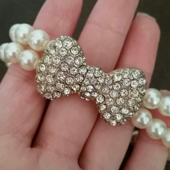 Pearl bracelet with bow - Picture 3 of 4