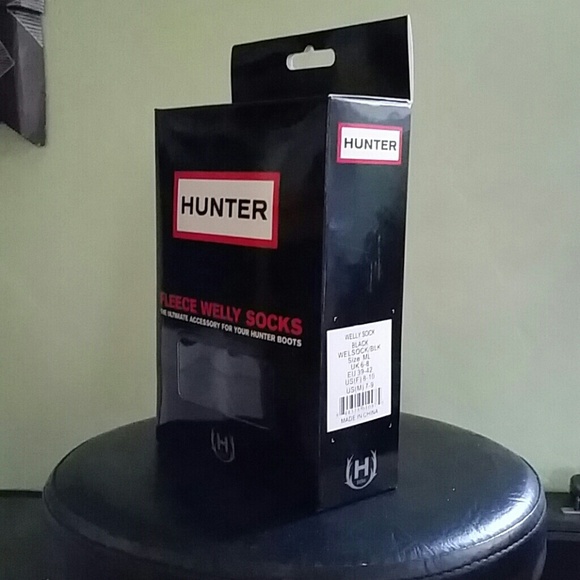 NIB Black Hunter Fleece Welly Socks