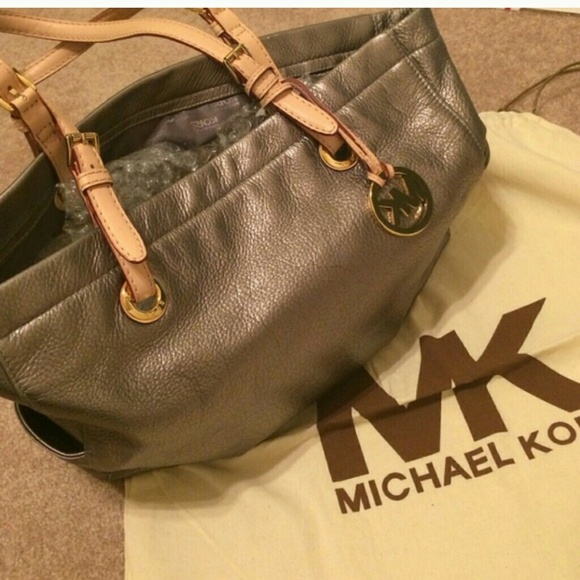 Silver Michael Kors Purse